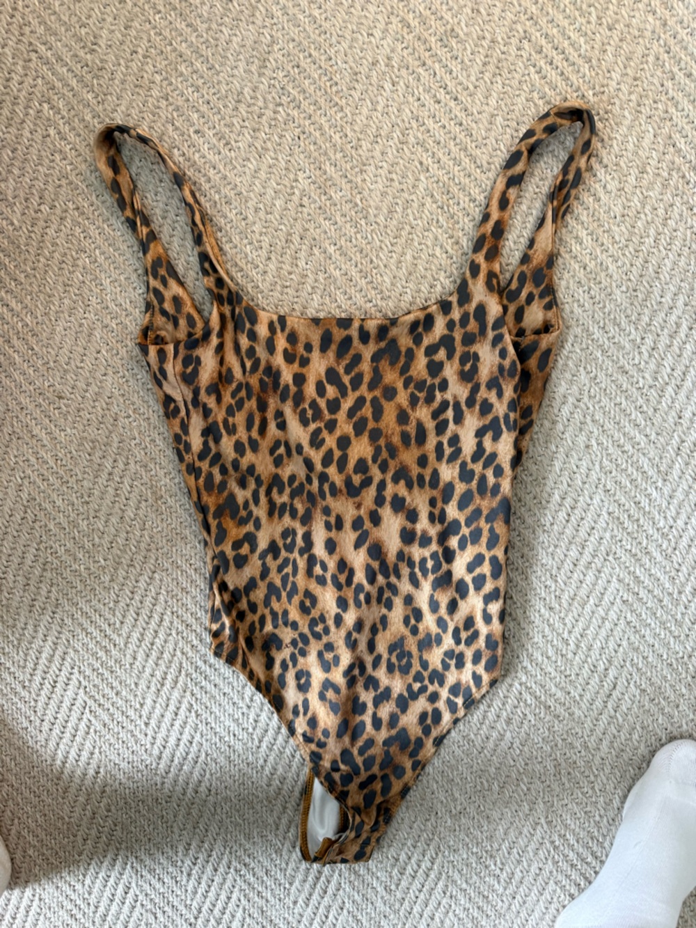 Leopard Print Bodysuit - Brown & Black